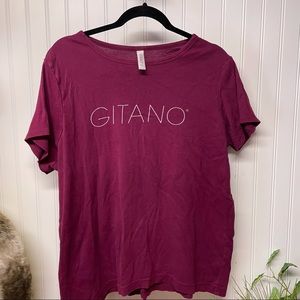 VTG 80s Gitano Black Short Sleeve Top Size 1X